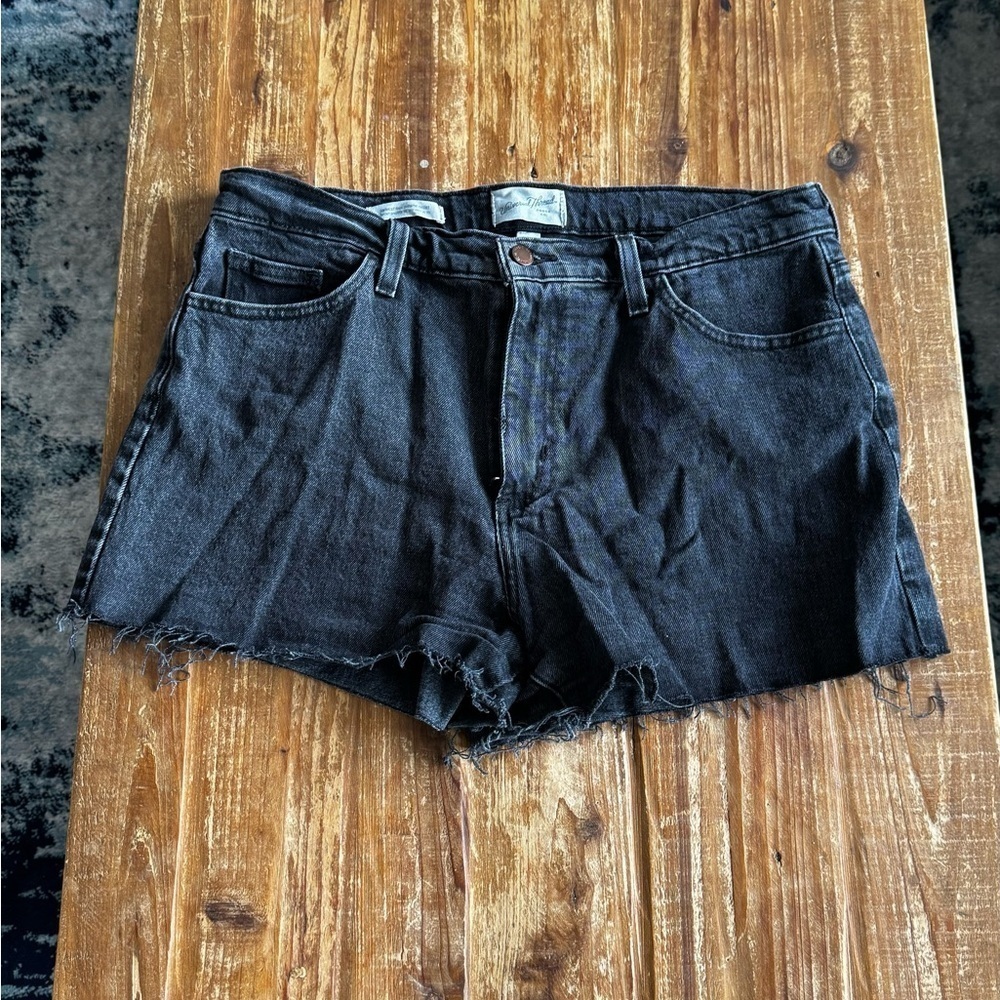 EUC Universal Thread highest rise shortie denim shorts